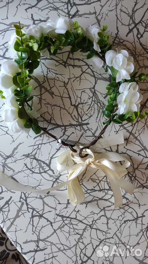 Ободок, венок для волос с цветами