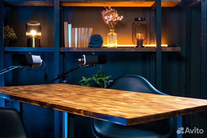 Съемка подкаста в своей студии с монтажом под ключ