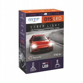 Светодиодные лампы MTF Light cyber 6000K D1S