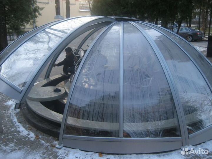 Зенитные фонари стеклянные