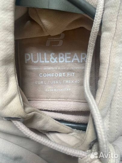 Pull and bear худи бежевый L