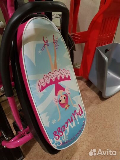 Детский снегокат со спинкой