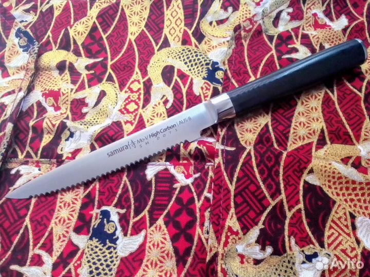 Кухонный нож для томатов Samura Mo-V