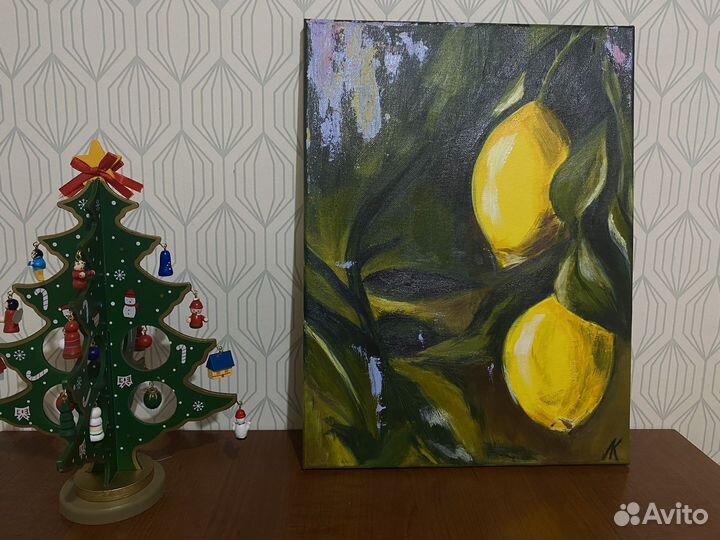 Картина Лимоны Акрил 30*40 см