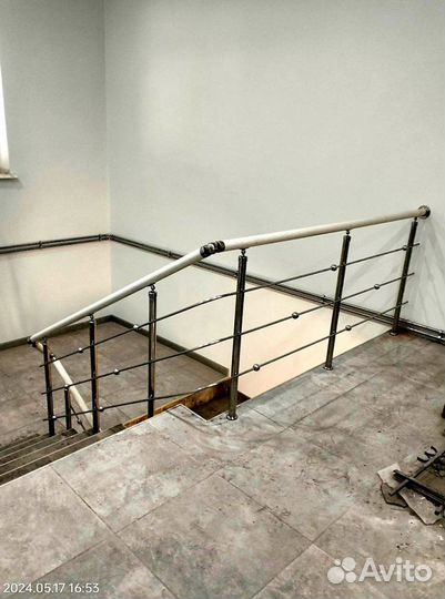 Перила с поручнем пвх