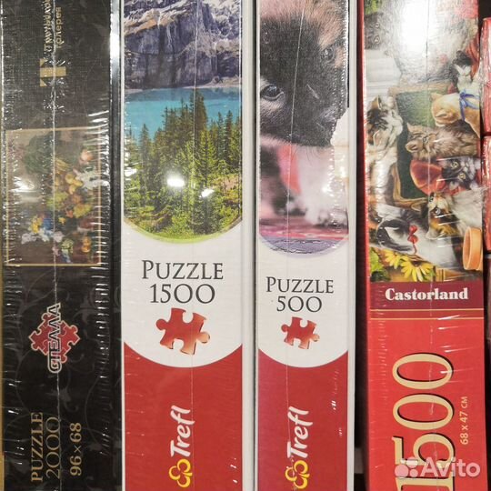 Пазлы в ассортименте 500, 1000, 2000 элементов лот