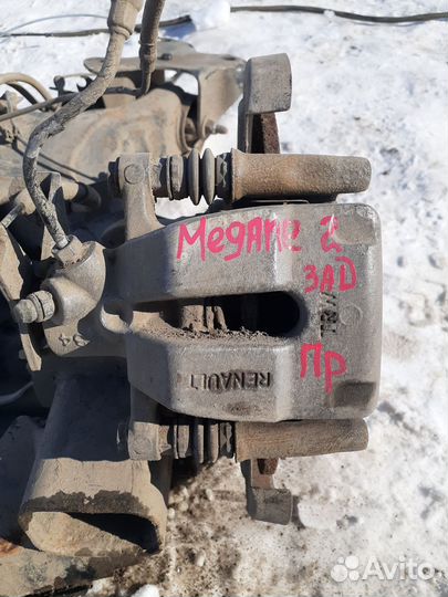 Renault Megane 2 1.6 АКПП суппорт задний