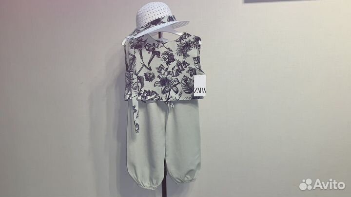 Костюм для девочки летний со шляпкой