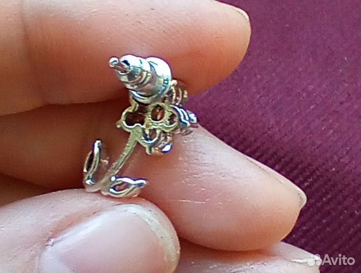 Серьги серебряные гвоздики