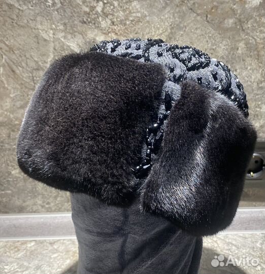 Женская шапка кубанка норка