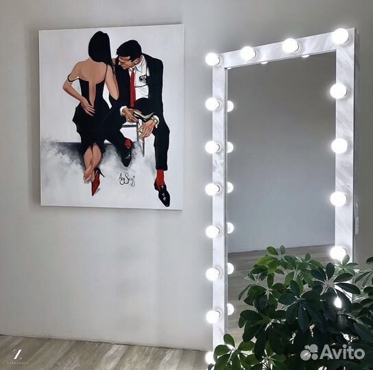 Гримёрное зеркало с подсветкой