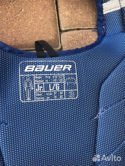 Нагрудник хоккейный bauer детский