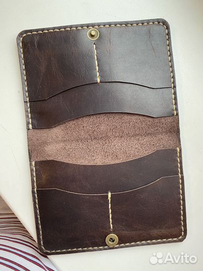 Обложка на документы наткожа ручная работа