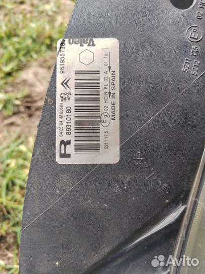 Citroen c3 picasso фара