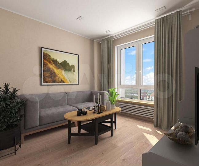 2-к. квартира, 43,8 м², 5/25 эт.