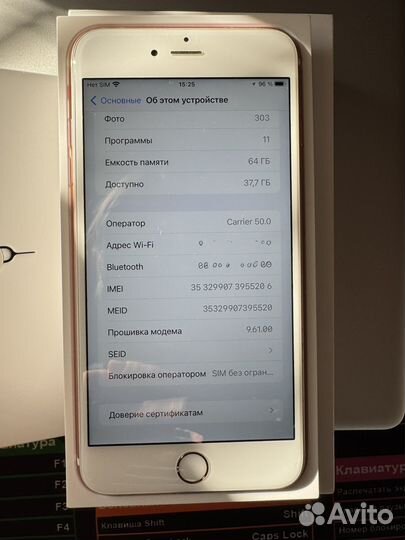 iPhone 6s plus 64gb sim-free, акб 100%