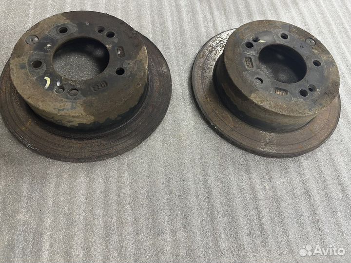 Kia Cerato 2 механизм ручника тормозной диск