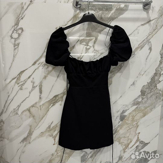 Платье летнее вечернее zara черное мини