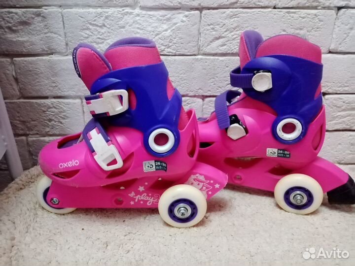 Ролики для девочек раздвижные 26-28 размер
