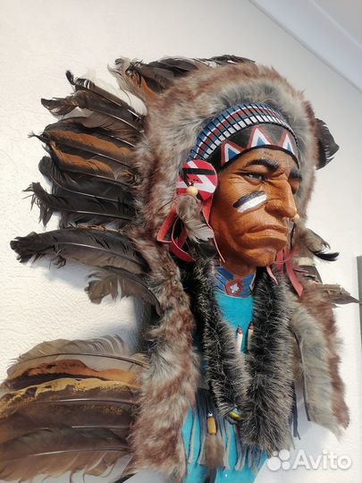 Голова индейца настенная (о.Бали)