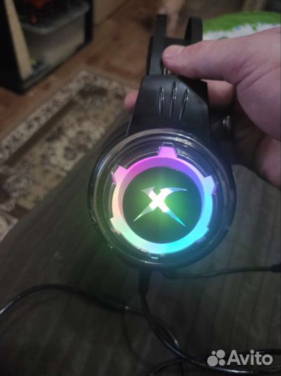 Игровые наушники с подсветкой