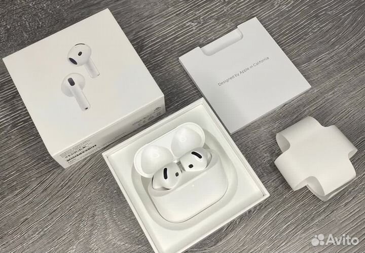 Airpods 4 с шумоподавлением + гарантия