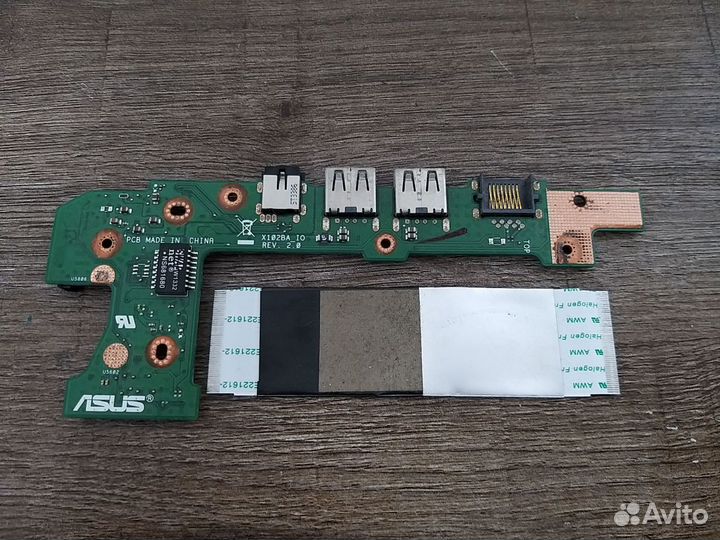 Asus X102BA плата usb audio lan