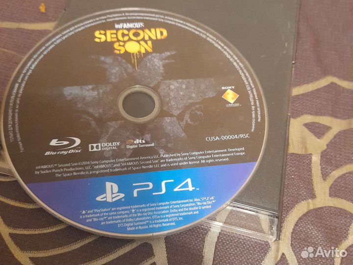 Игра для приставки ps4 Second son