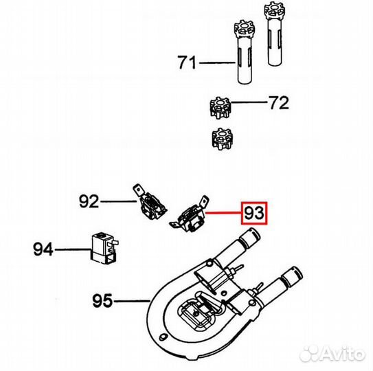 Термостат пароблока Delonghi 170С
