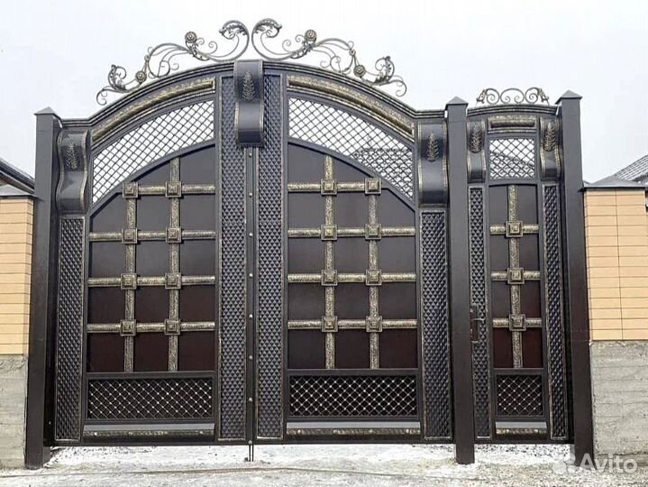 Ворота кованые