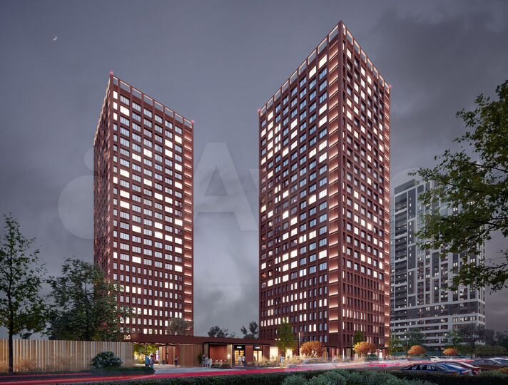 2-к. квартира, 46,4 м², 17/25 эт.