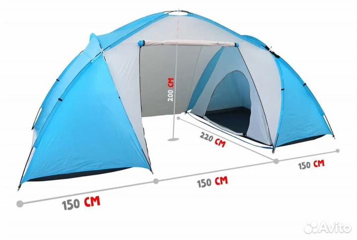 Палатка туристическая 4 местная Jovial, ст-1455