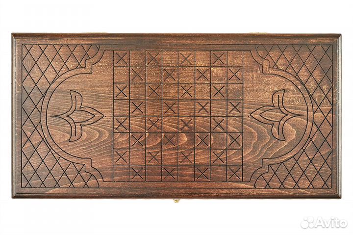 Нарды и шашки резные Хайк 50 х 50 см бук Армения 62526