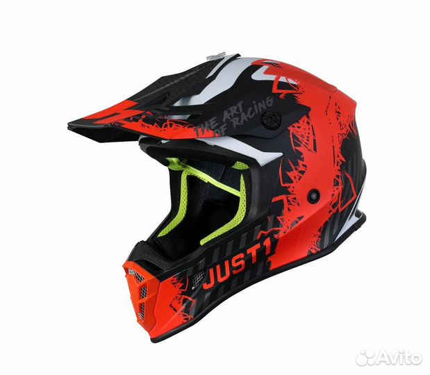 Шлем кроссовый just1 J38 Mask, размер XL, оранжевы