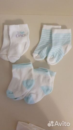 Носки для новорожденного хлопок мешком