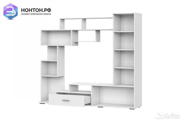 Стенка Диско белый текстурный