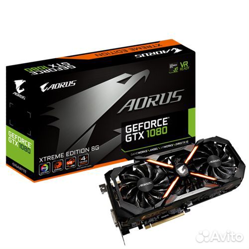 Видеокарта Aorus gtx 1080 8gb