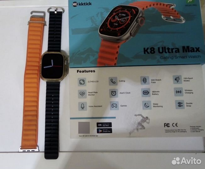 Умные часы kktick K8 Ultra Max