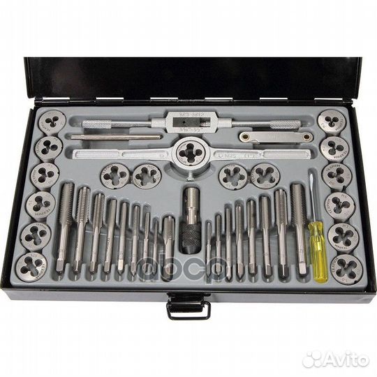 Набор метчиков и плашек М3 - 12, 40 предметов