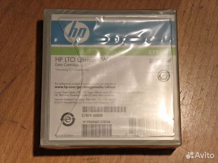 Ленточный картридж HP LTO Ultrium RW 1.6 Tb