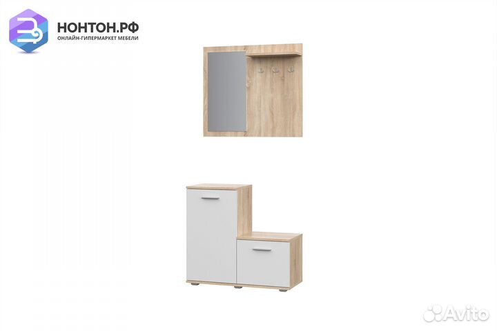 Прихожая FUN дуб сонома / белая