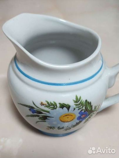 Фарфоровая супница, соусник СССР, сливочник