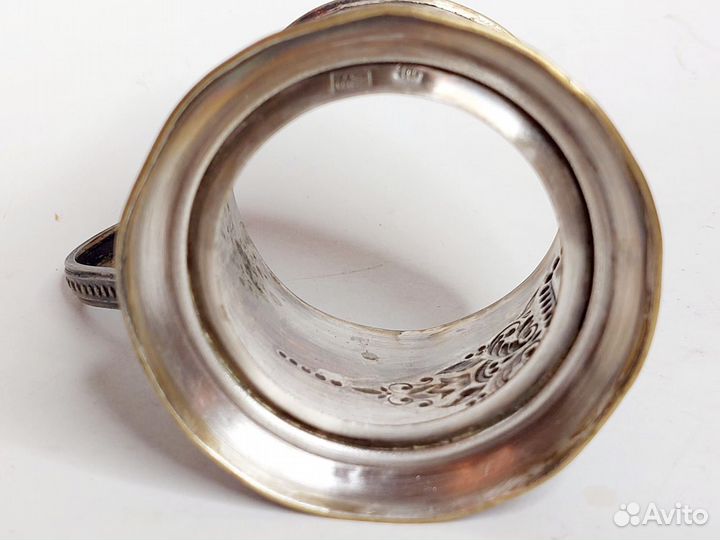 Подстаканни мельхиор, эмаль. Мстера СССР