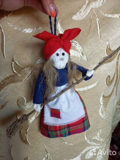 Баба Яга, народная кукла, оберёг, сувенир, игрушка