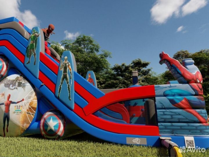 Батут для бизнеса Человек Паук 12*9