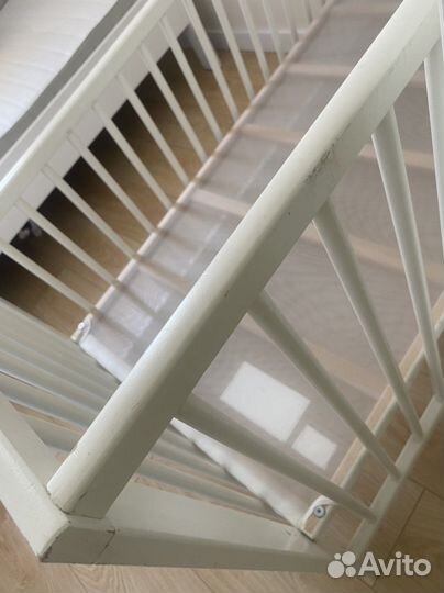 Детская кроватка IKEA гулливер с матрасом 120/60