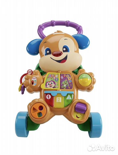 Ходунки каталка fisher price щенок с коробкой