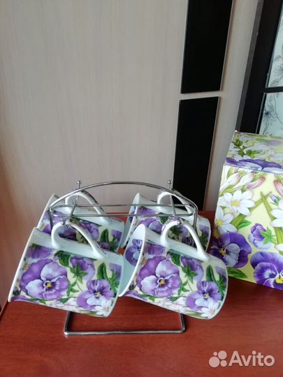 Набор из 4 чашек, фарфор