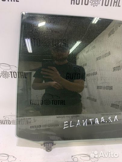 Стекло двери заднее левое Hyundai Elantra XD G4GC