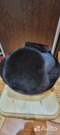 Норковая шапка мужская 60 размер